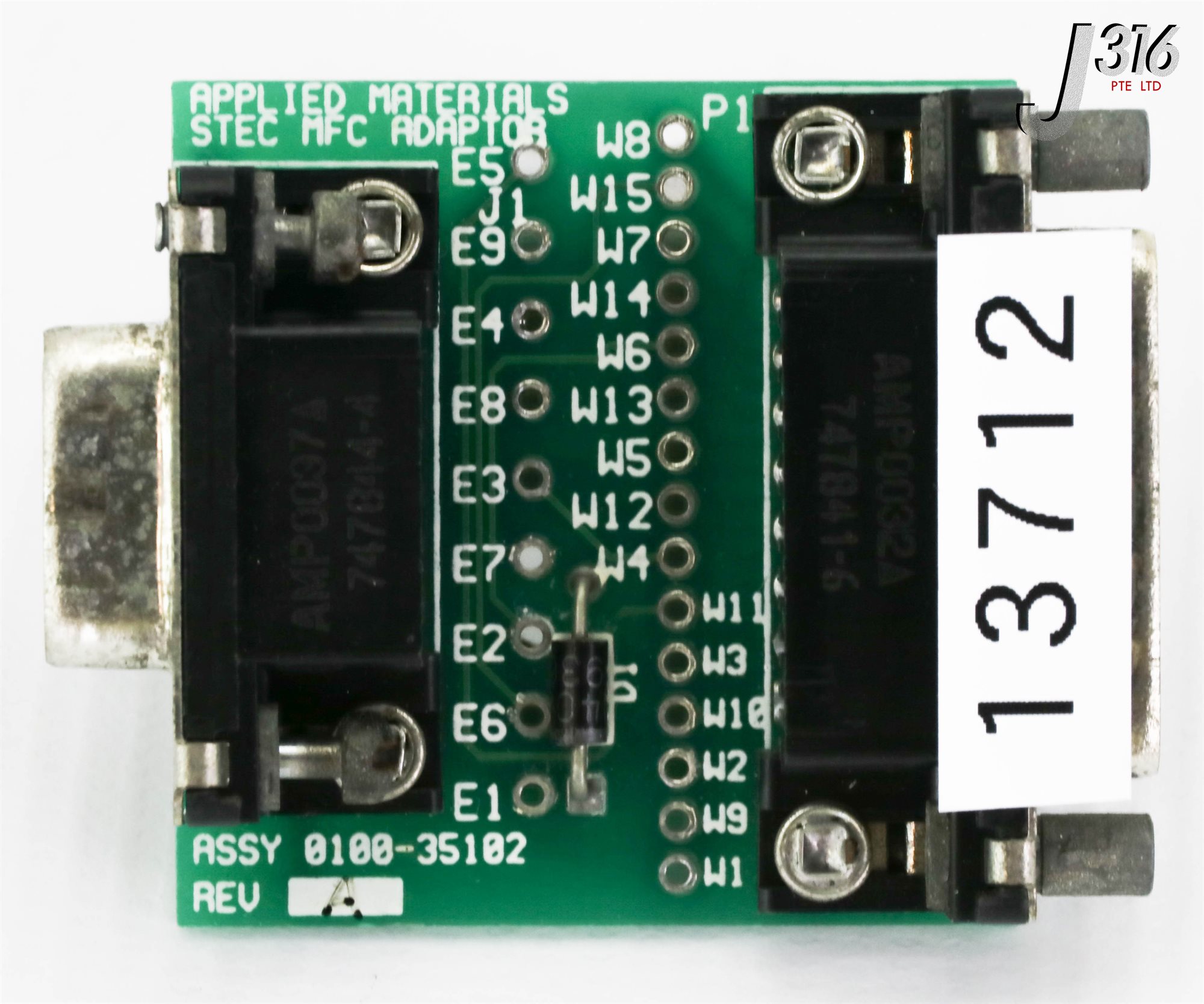 、 13712 APPLIED MATERIALS PCB ASSY, STEC MFC ADAPTOR METC 0100-35102